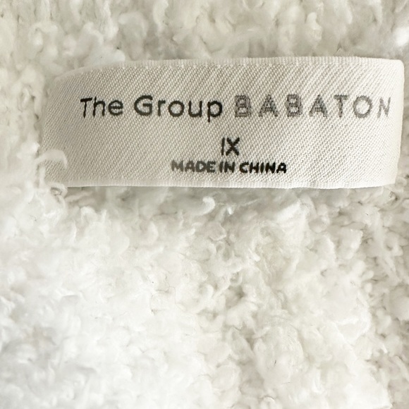 Aritzia Babaton The Group Fuzzy Lounge Pants Comfy Cozy Knit White Size 1X - Picture 8 of 8